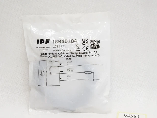 Ipf electronic Capteur Inductive IBR40104 / Neuf Emballage D'Origine