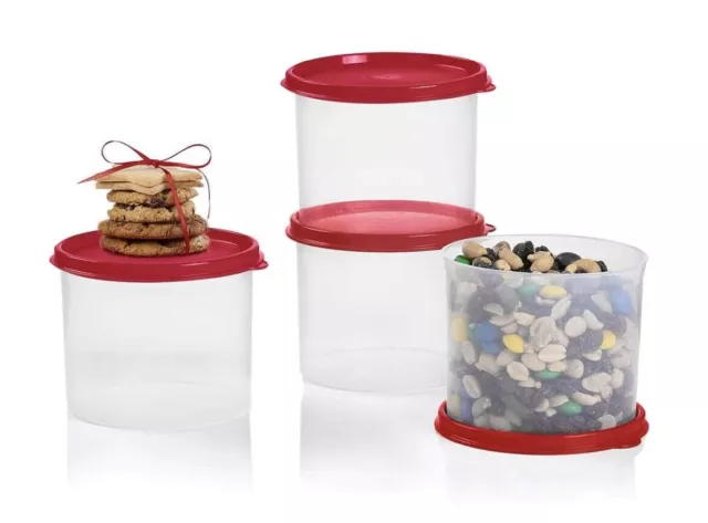 Tupperware 20 oz. Mini Canisters Sets of 4-Color Choices-NEW-SHIP INCL