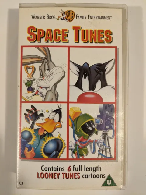 Looney Tunes Space Tunes VHS Bugs Bunny Daffy Duck Marvin The Martian Cartoons