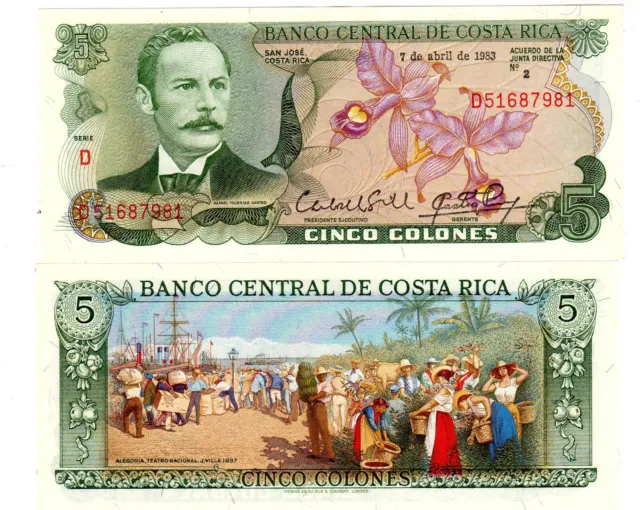 Costa Rica Billet 5 Colones 1983  P236 NEUF UNC