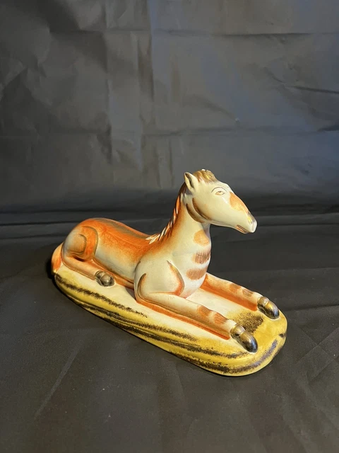 Vintage A Mottahedeh Design Horse Figurine Made In Italy READ