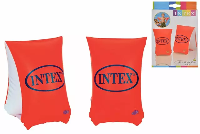 Intex Deluxe Kids Large Inflatable Swimming Arm Bands Age 6 - 12 years 30-60 Kgs