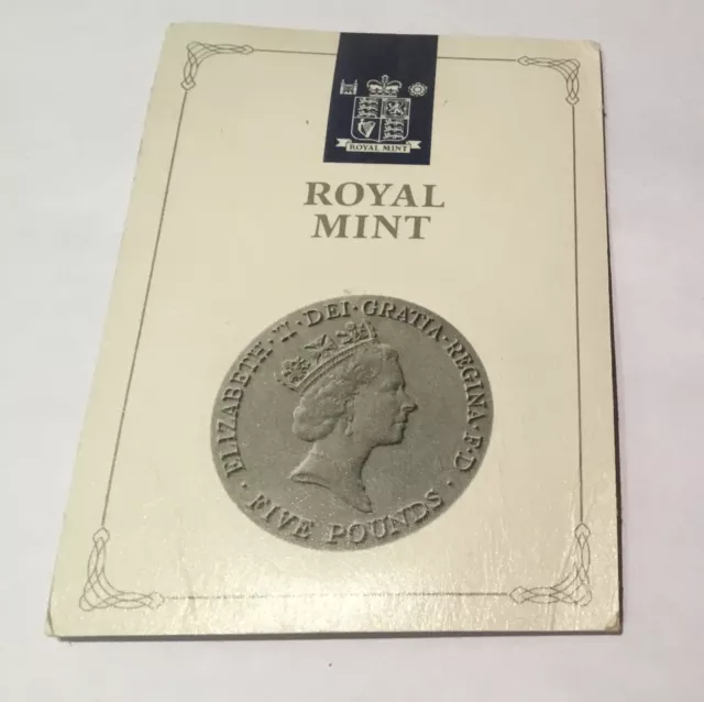 Royal Mint 1990 Elizabeth II £5 Queen Mother’s 90th Birthday BU Crown