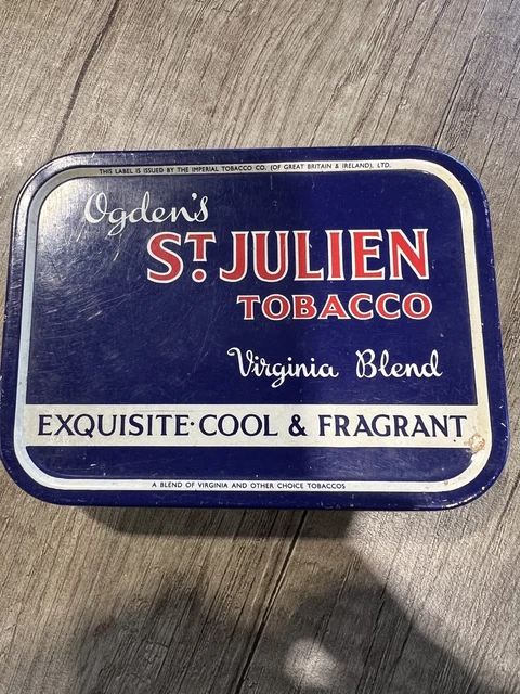 OGDENS ST JULIEN Tobacco Tin £5.44