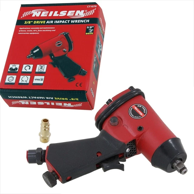 Heavy Duty 3/8" Drive Pneumatic Air Impact Wrench Ratchet Compressor Gun Tool UK