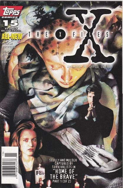 X-Files #15,  Vol. 1 (1995-1998) Topps Comics, High Grade,"Home of the Brave"