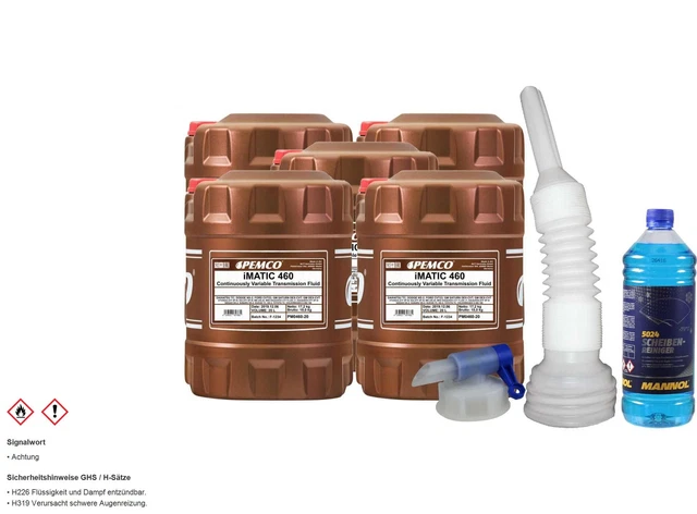 100L pemco Imatic 460 Cvt-Fluid Huile de Transmission Automatique Inclus