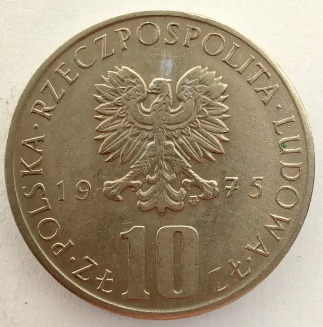 [103] Coin 1975 Poland 10 Zlotych Boleslaw Prus