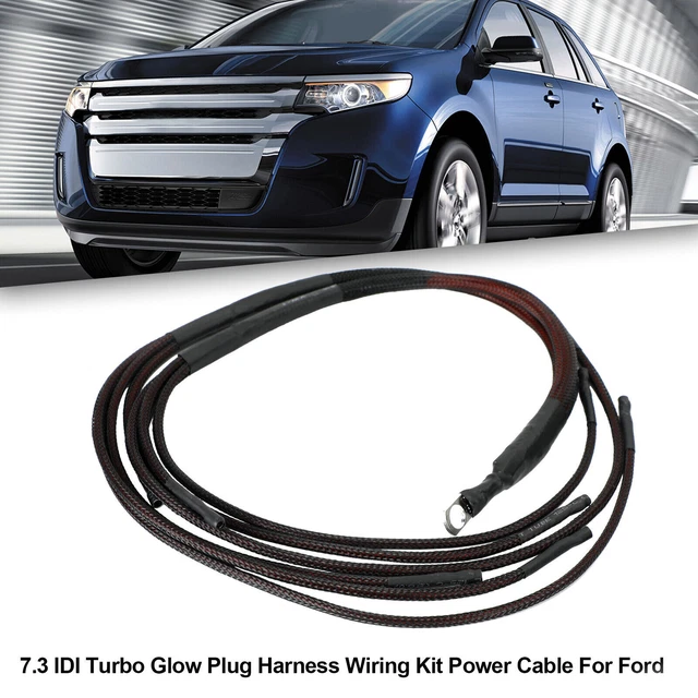 7.3 IDI TURBO Glow Plug Harness Wiring Kit Power Cable For Ford 3 40.