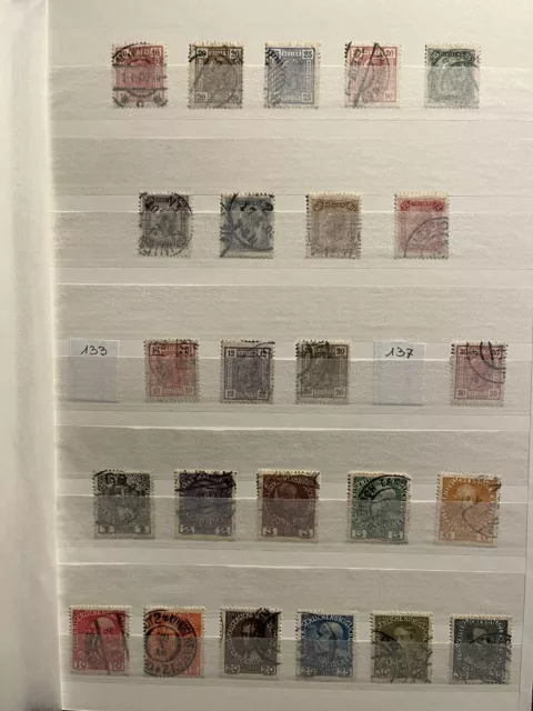 Österreich Briefmarken gestempelt Lot Posten Kaiserreich (4 Bilder)