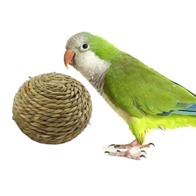 Juguetes de bola de hierba natural para masticar dientes de mascotas hámster Bes para conejo RZ