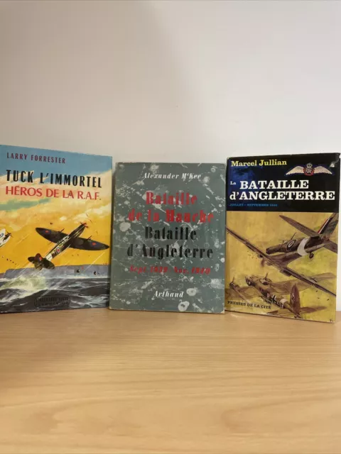 Lot 3 Livres La Bataille D’Angleterre - Aviation / Histoire / WW2 / Pilote