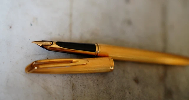 Stylo Plume Waterman Directeur Général, Plume Or 18 Carats - Occasion De Prestige