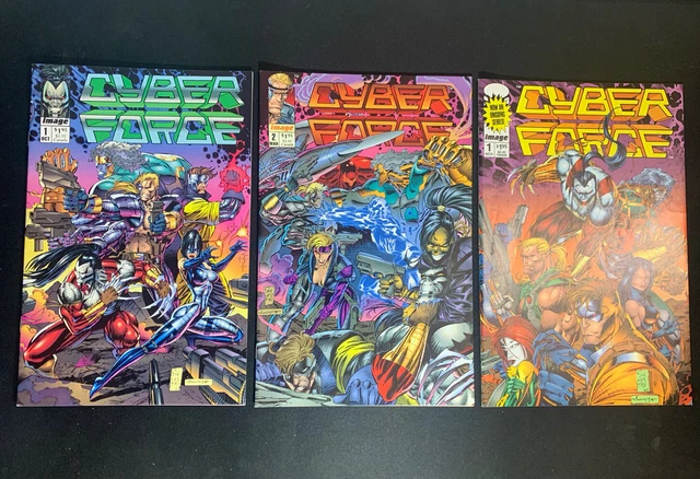 CyberForce (vol 1) 1 & 2 + (vol 2) #1 IMAGE 1st App Cyberforce Marc Silvestri NM