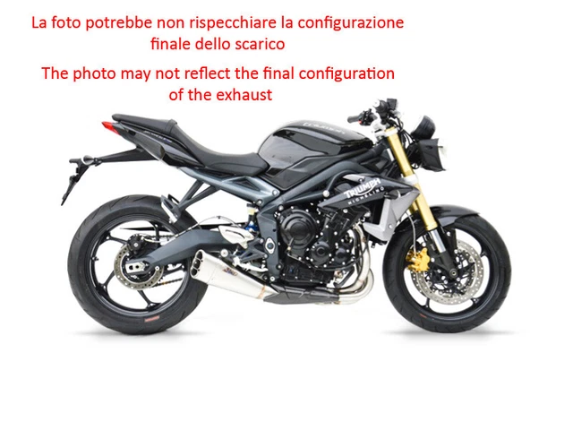 Exhaust Zard Steel Low Short Racing Triumph Street Triple 675