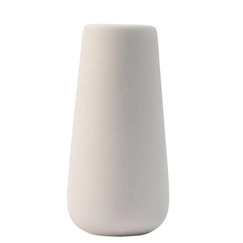 Vase visage en céramique blanc H 25cm