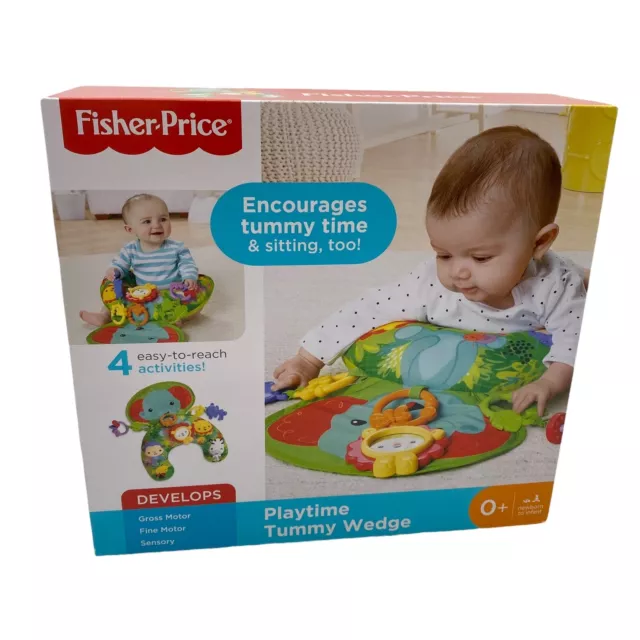 Fisher-Price Playtime Tummy Wedge Toy Sensory Fine Motor Development New In Box