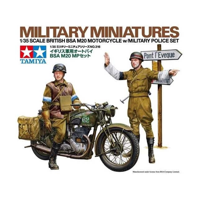 TAMIYA BRITISH BSA M20 Motorcycle Kit 135 Scale Model Kit £16.99