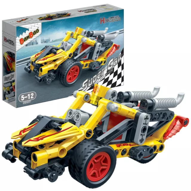 Auto Rennauto Kinder Geschenk Konstruktion Spielzeug Bausteine Baukästen 6967