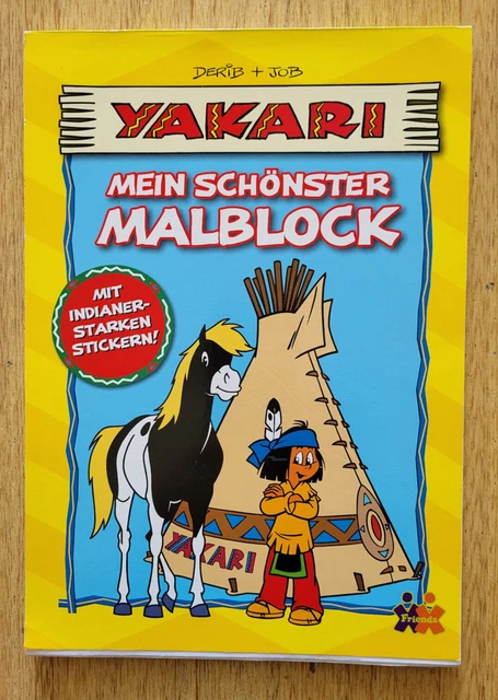 Yakari Malen und Basteln Kinder Malblock Yakari 3 - 4 Jahre