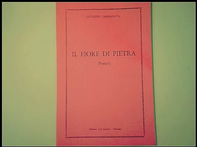 Il Fiore Di Pietra Giuseppe Cammarata Edizioni La Carità