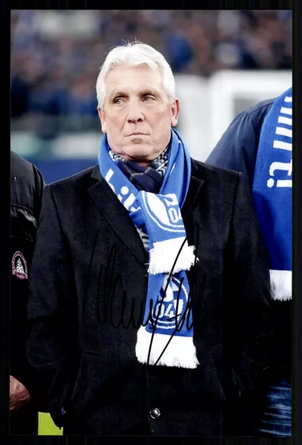 Flaus Fischer Foto FC Schalke 04 Original Signiert +G 40450