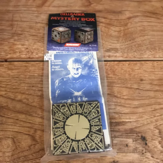 Hellraiser Mystery Box Puzzle 1991 Screamin' New Unopened No. 9100 Sealed
