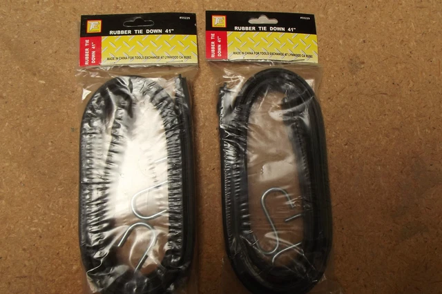 2 X 41" Black Light Duty Tie Down Bungee Cord.10.6.