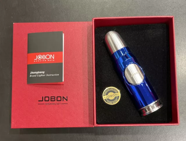 JOBON Bullet Torch Jet Lighter Windproof Refillable Butane Gas Baking Flame New