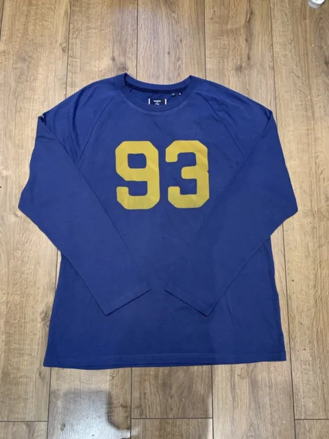 Vintage Superdry Men’s Jumper Sweatshirt Size Blue Yellow Size XL VGC