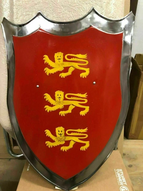 Forgiato a Mano Leone Protezione Battaglia Medievale Pronto Armor Scalda Regalo