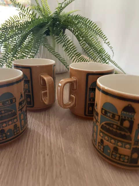 Hornsea Pottery Mugs X 4