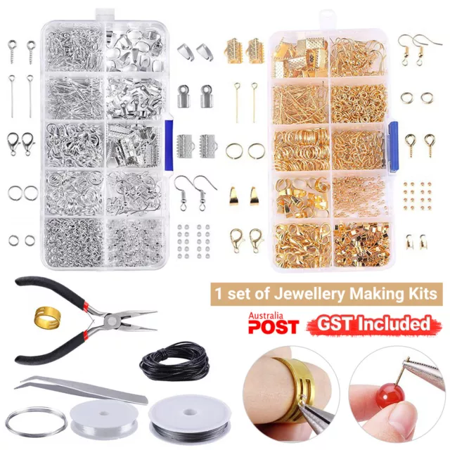 Wire Jewelry Making Starter Kit DIY Findings Sterling Repair Tool Supplies Craft