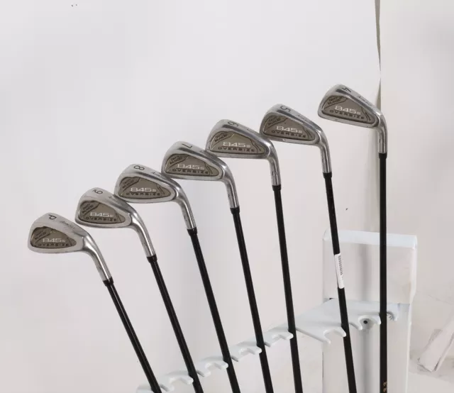 Tommy Armour 845S Oversize Iron Set 4-Pw Stiff G.Force 3.3 Graphite 1181457 Good