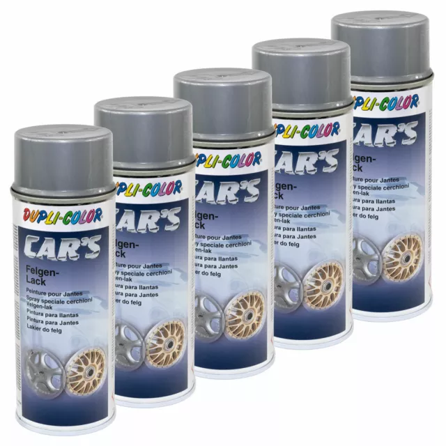 Vernis de Jantes Argent 5x 400 ML Spray Peinture Dupli Color 358919 Voiture