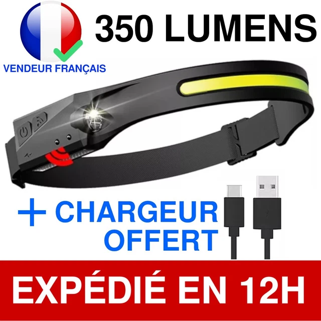 Lampe d'inspection rechargeable 8W 500lm rouge et noir IP20 | Espace Emeraude