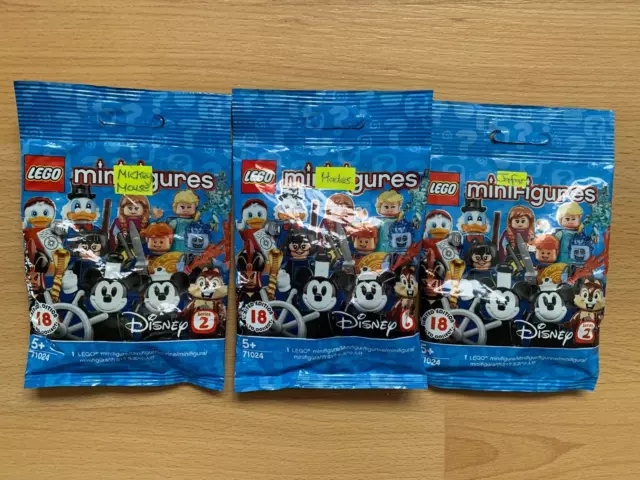 Lego Disney Minifigures Series 2. 71024. Mickey/Hades/Jafar. Brand New. Sealed.