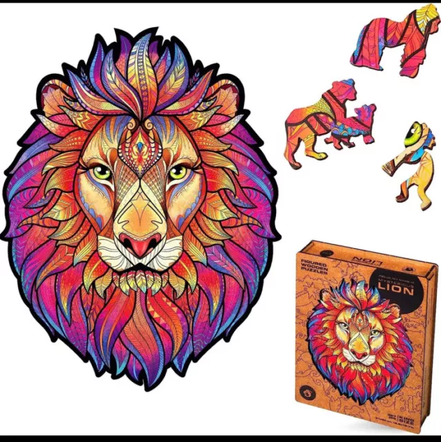 Unidragon Mysterious Dragon Wooden Puzzle NEW King Size Still In Shipping Box