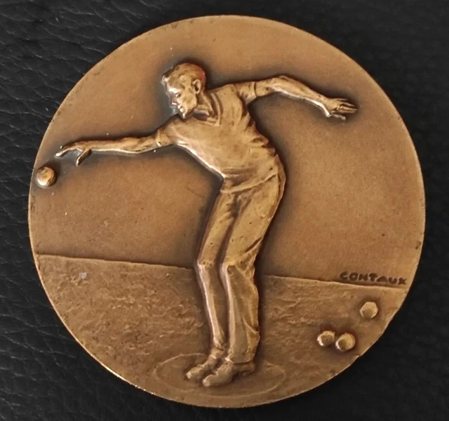 MÉDAILLE BRONZE PING Pong signée Bernstein Monnaie de Paris Table