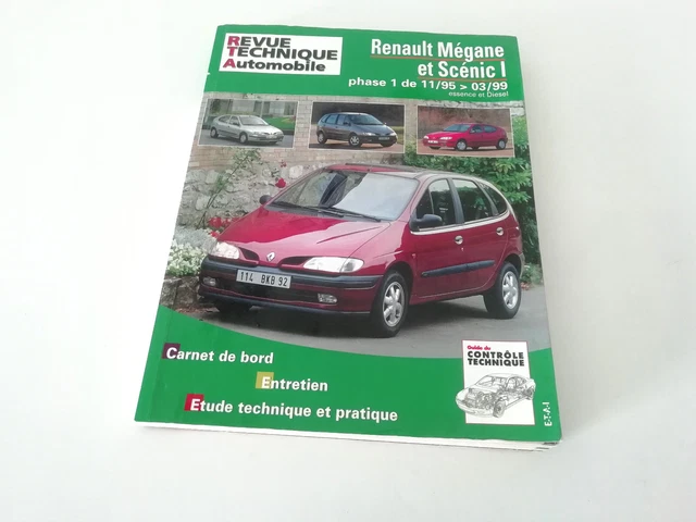 REVUE TECHNIQUE AUTOMOBILE RTA 119.1 Renault Megane et Scenic I 1995 à