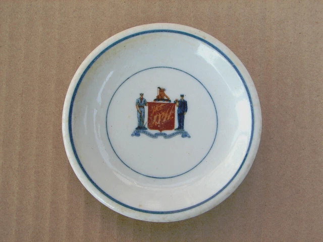 RARE Delaware & Hudson Plattsburgh Railroad China Butter Pat
