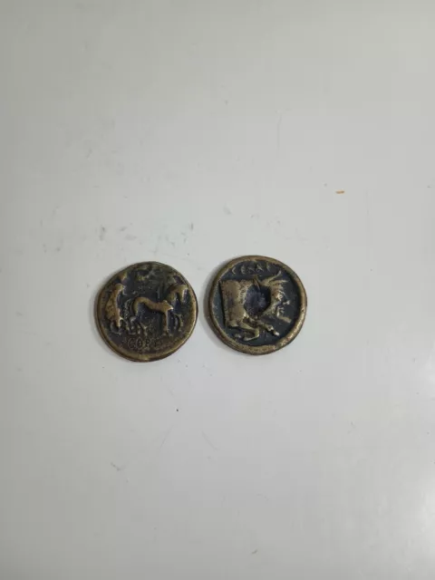 2 ancient Roman coin copies