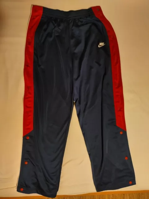 Vintage NIKE Herren Jogginghose / Sporthose Track Pants KNOPFHOSE  GR L