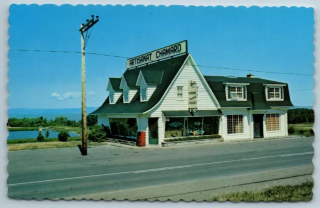 Postcard Coca Cola Vending Machine Artisanat Chamard Saint-Jean-Port-Joli Quebec