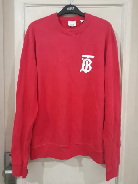 Burberry TB Logo Print Cotton Sweatshirt