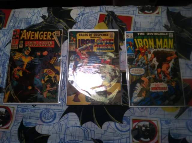 Tales of Suspense #88 Invincible Iron Man #24 Avengers #29 Comic books Marvel