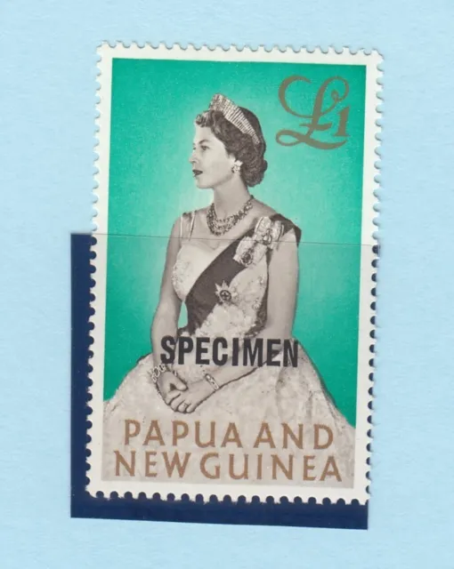 Papua New Guinea QEII 1963 £1 Specimen SG45S MNH BP8727