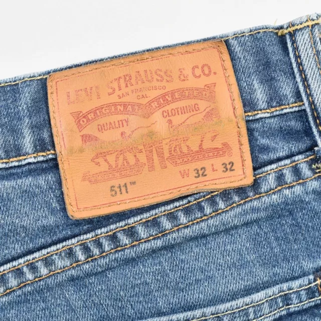 Jeans Levis 511 Vintage Pantaloni Uomo Blu 32X32 3