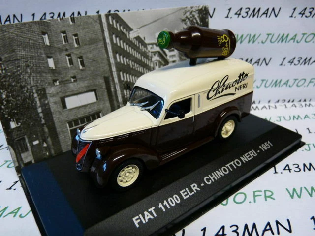 PIT35  IXO Altaya Véhicule 1/43 ITALIE FIAT 1100 ELR CHINOTTO NERI boisson 51