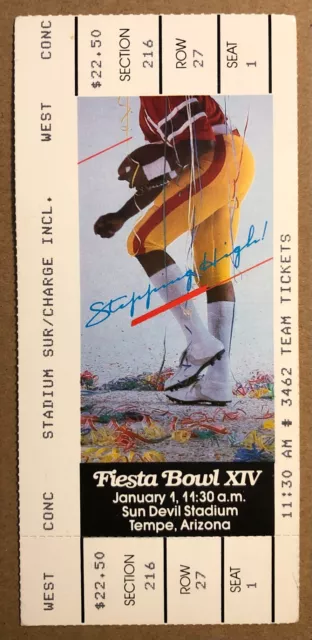 1985 Fiesta Bowl Ticket Stub UCLA Bruins vs Miami Hurricanes Kosar & Testaverde